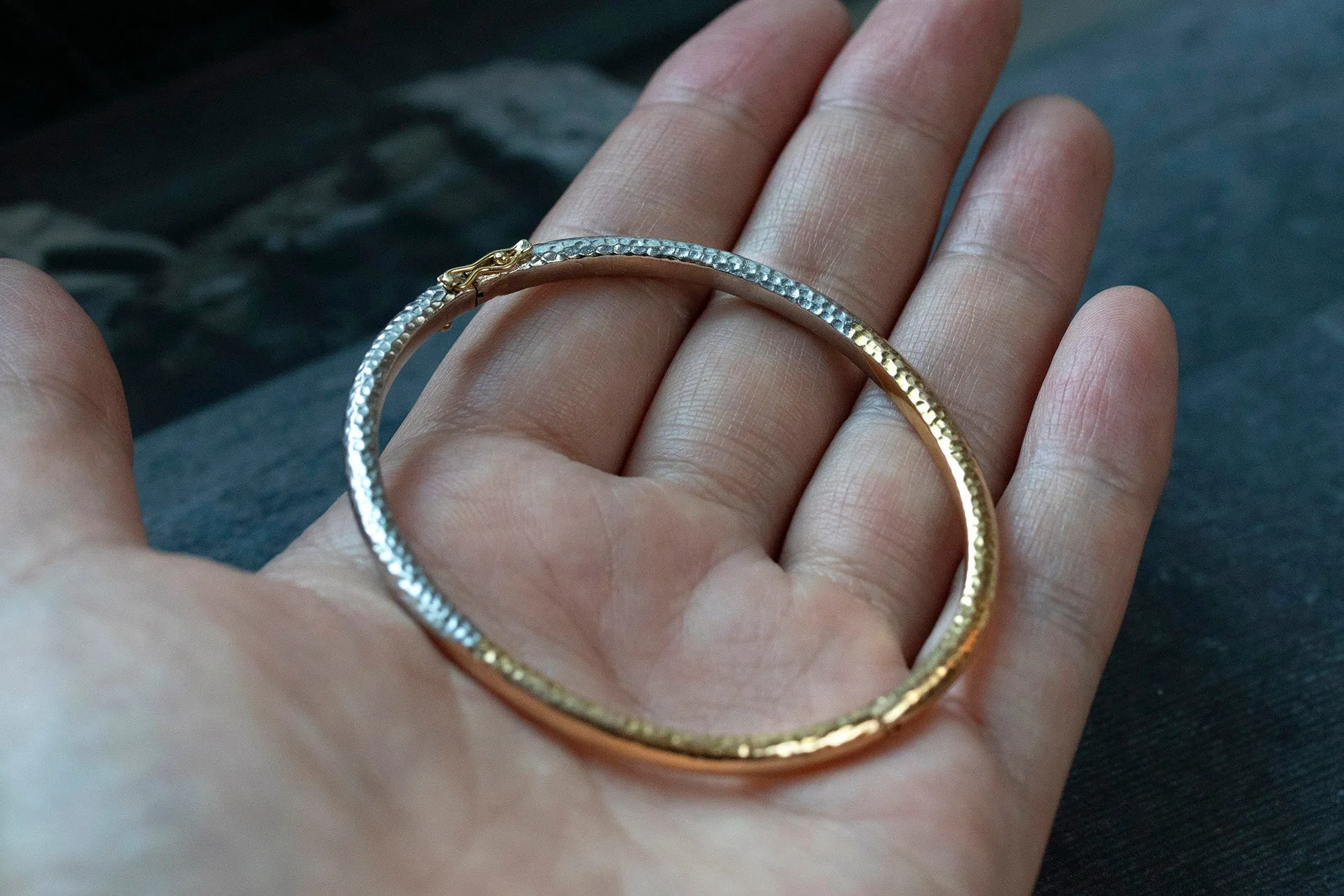 French Bicolor Gold and Platinum Bracelet