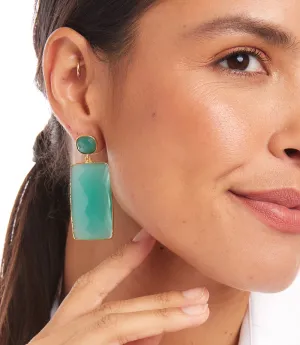 Gemstone Statement Earrings