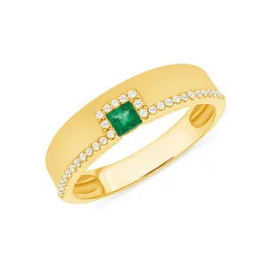 Genesis Emerald and Diamond Band