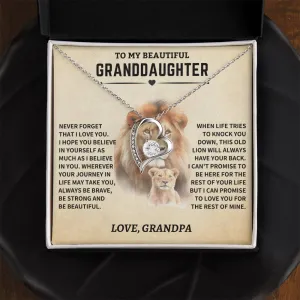 Granddaughter Gift- From Grandpa- Old Lion