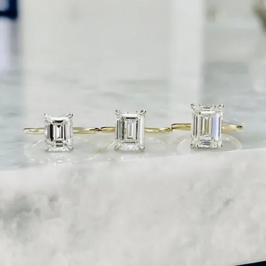 >3 Carat Emerald Cut Diamond - I SI1 - 3.02ct - 206521