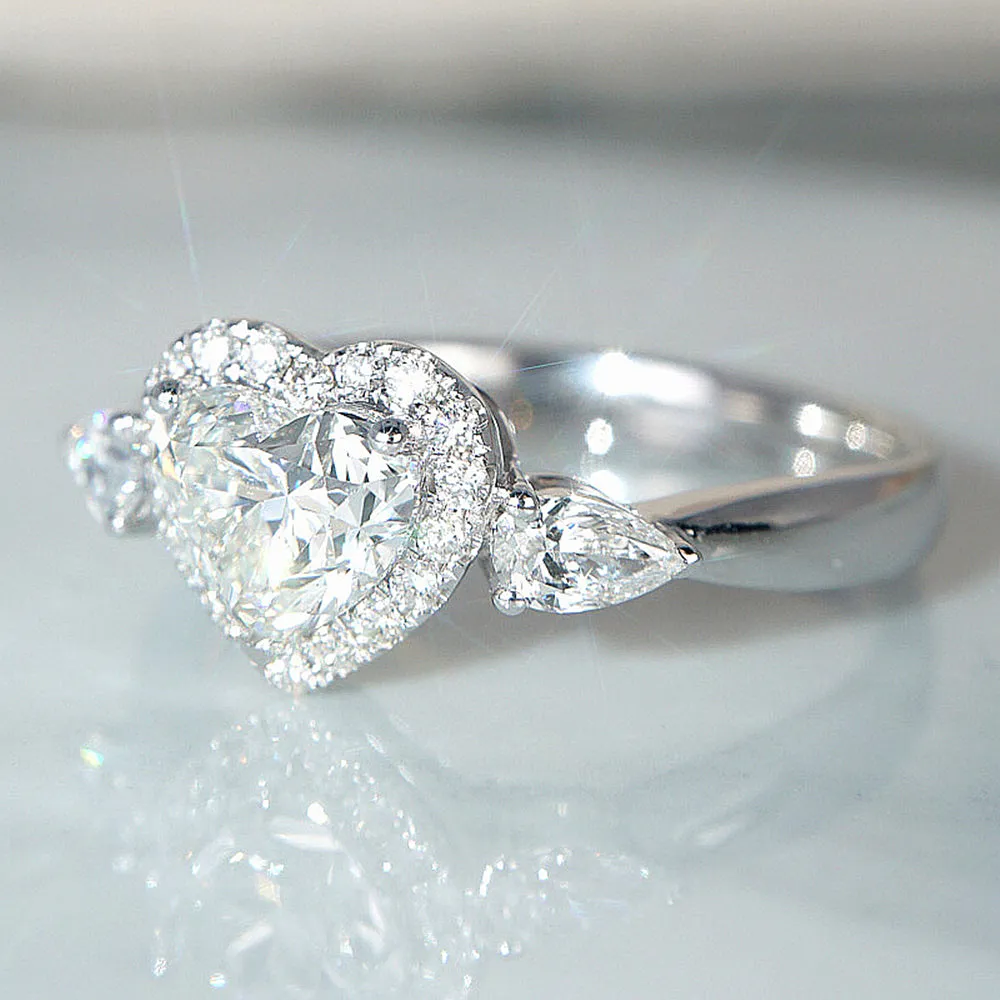 Heart Cut GIA Diamond Engagement Ring