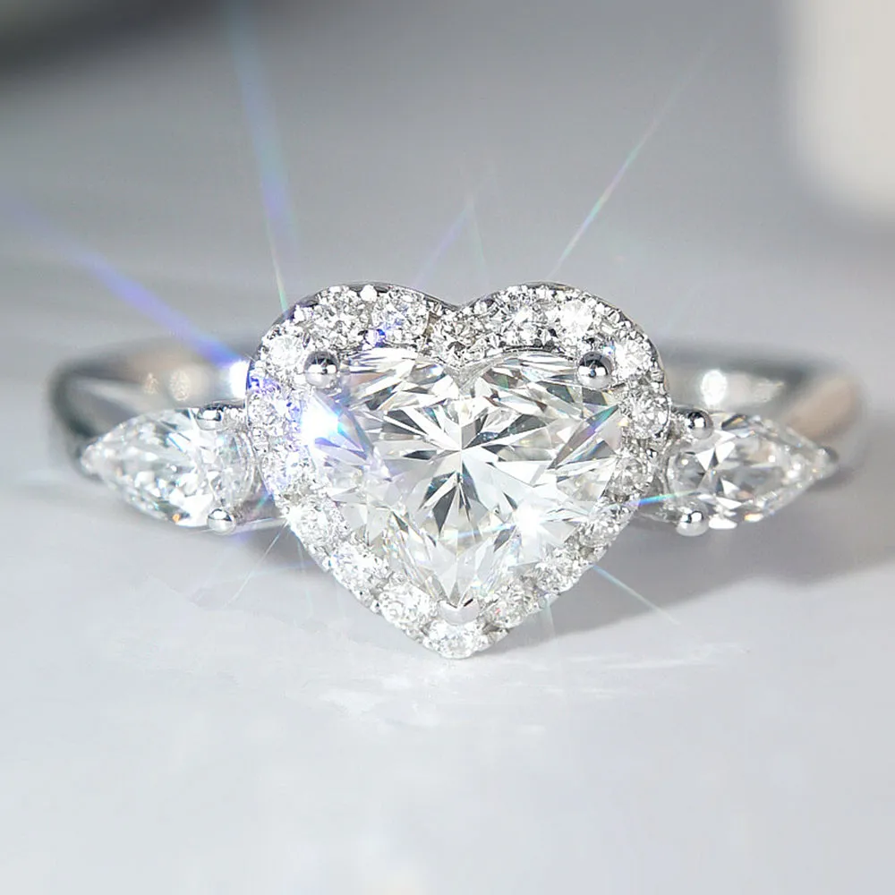 Heart Cut GIA Diamond Engagement Ring