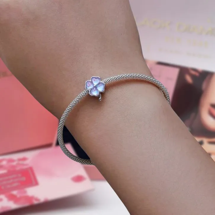 Heart-Shaped Charms with Colorful Diamond