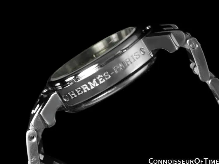 Hermes Ladies Clipper Chronograph Quartz Watch - Stainless Steel