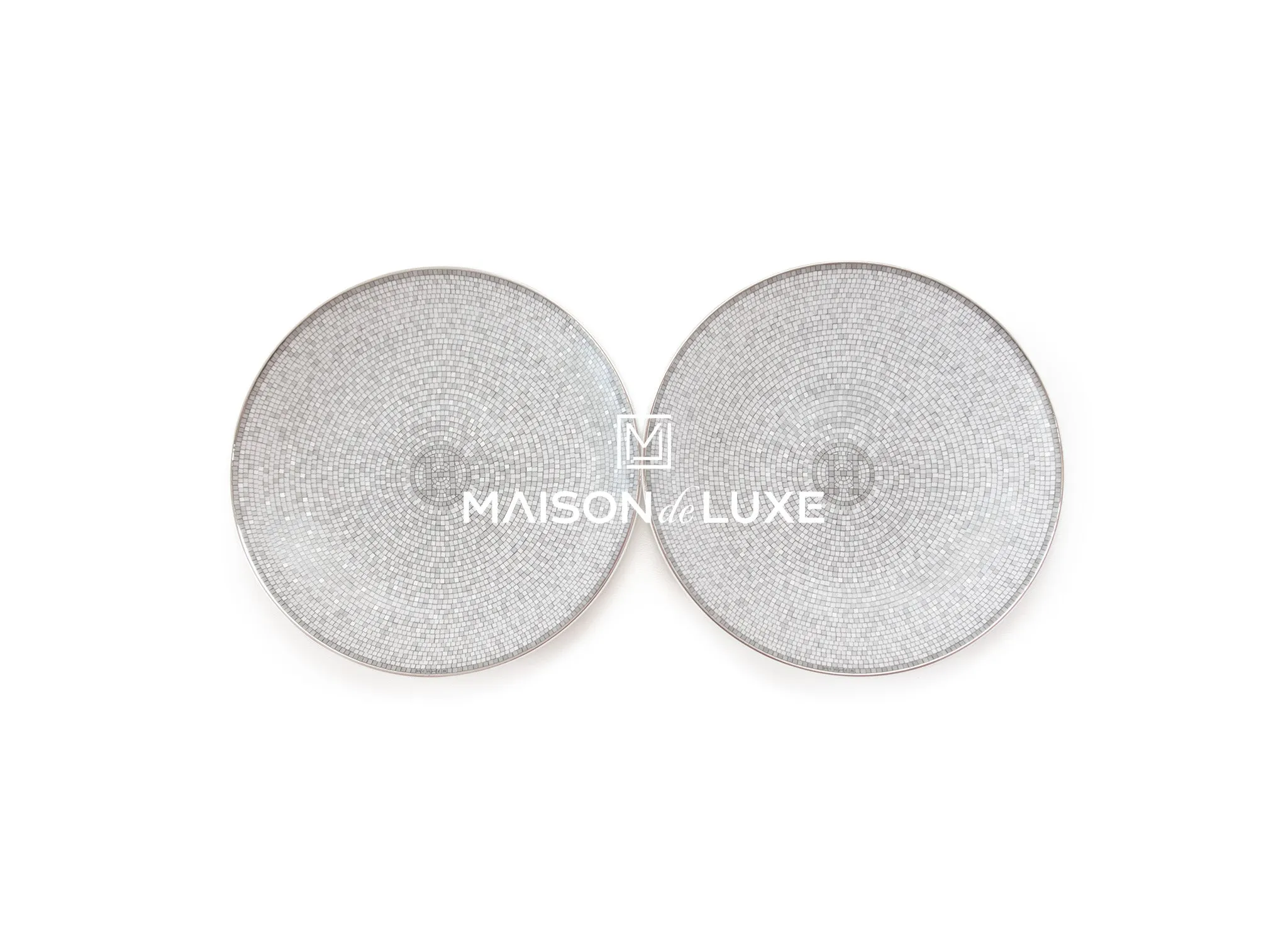 Hermes Mosaique au 24 Platinum Bread & Butter Plate - Two