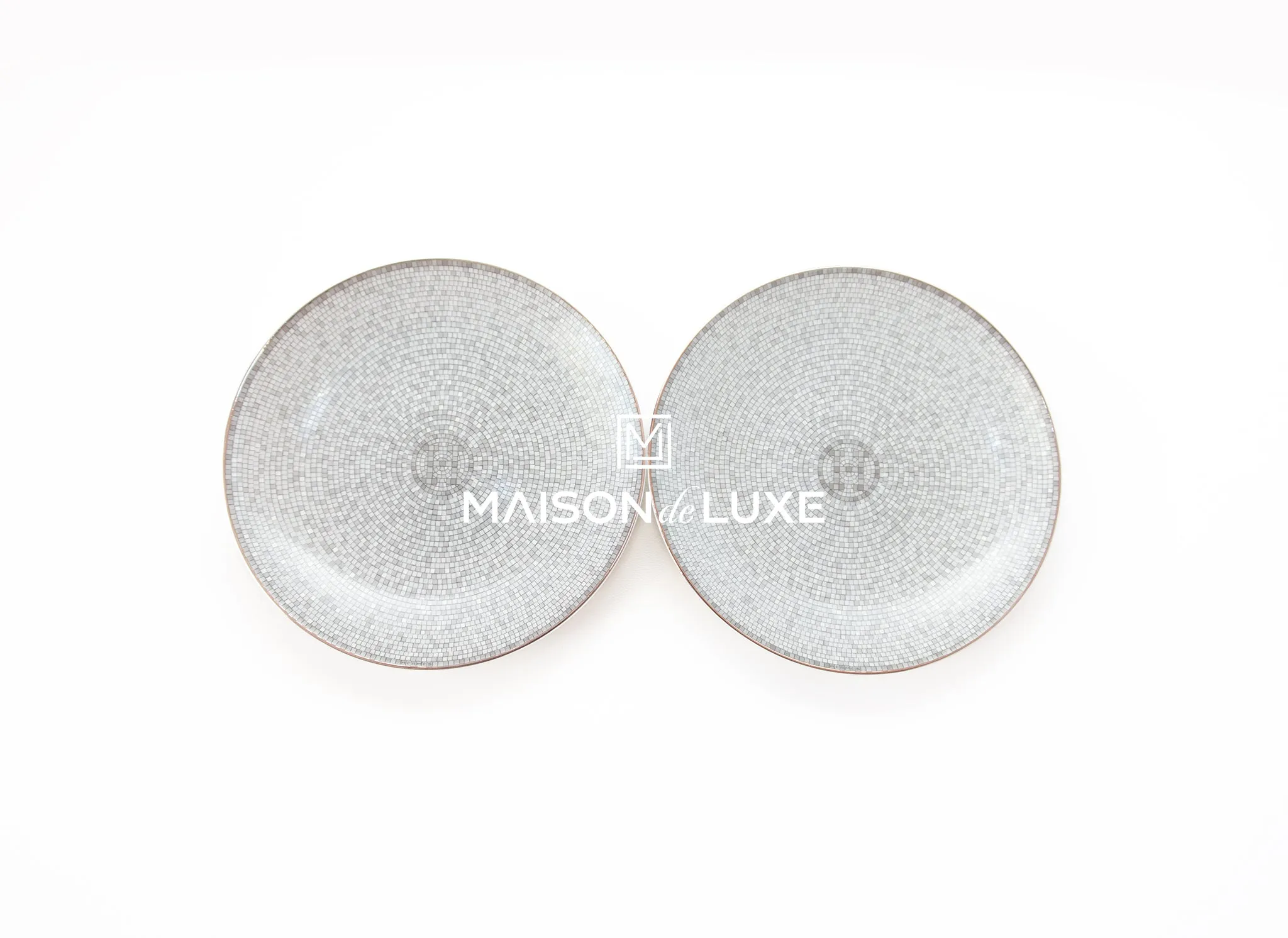 Hermes Mosaique au 24 Platinum Bread & Butter Plate - Two