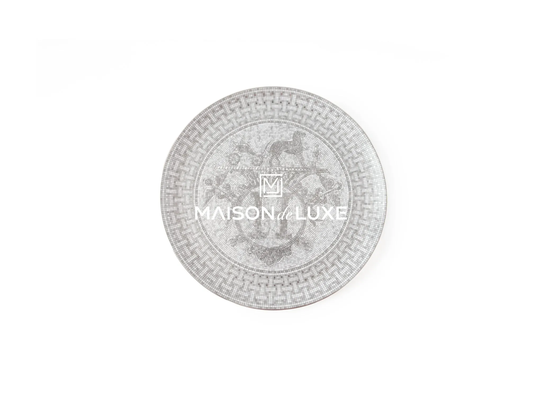 Hermes Mosaique au 24 Platinum Tart Platter