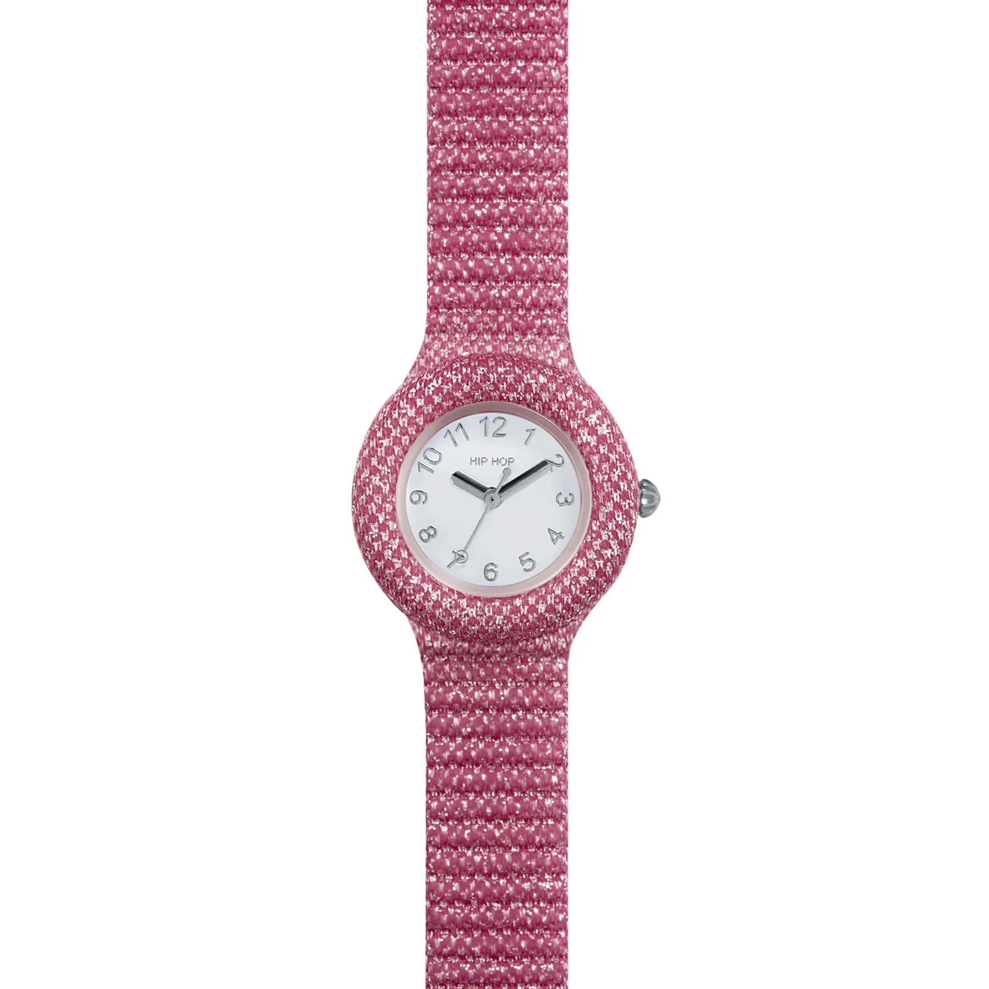 Hip hop fuchsia shimmer crush collection clock 28mm hwu1245