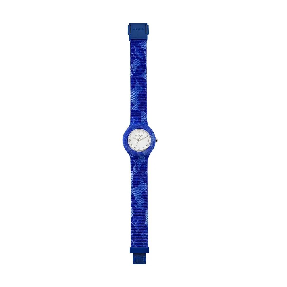 Hip hop watch blue lace lace collection 32mm hwu1188