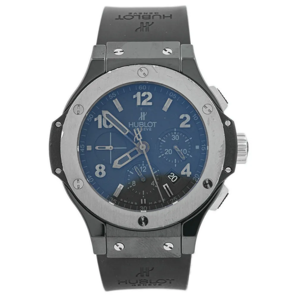Hublot Mens Big Bang Black Ceramic 44mm Black Chronograph Arabic and Stick Dial Watch Reference #: 31.CK.114.RX
