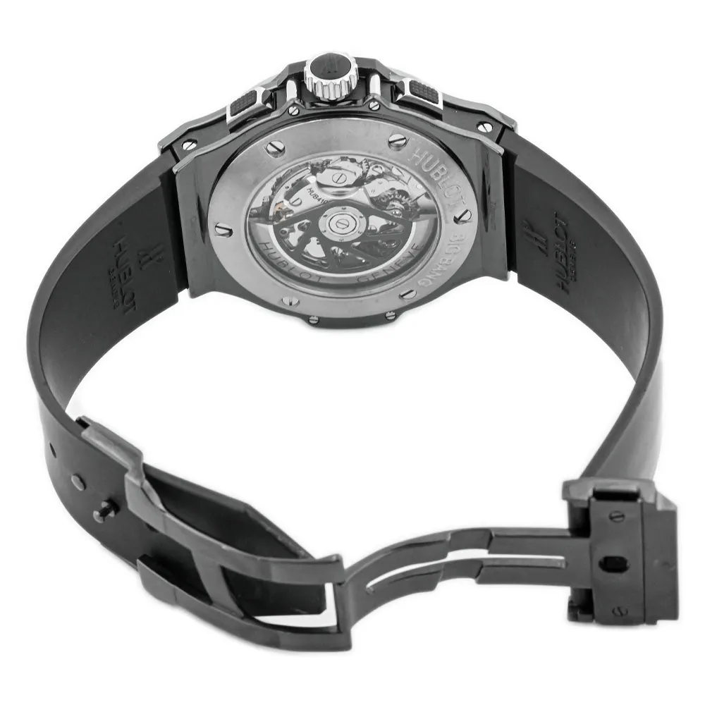Hublot Mens Big Bang Black Ceramic 44mm Black Chronograph Arabic and Stick Dial Watch Reference #: 31.CK.114.RX