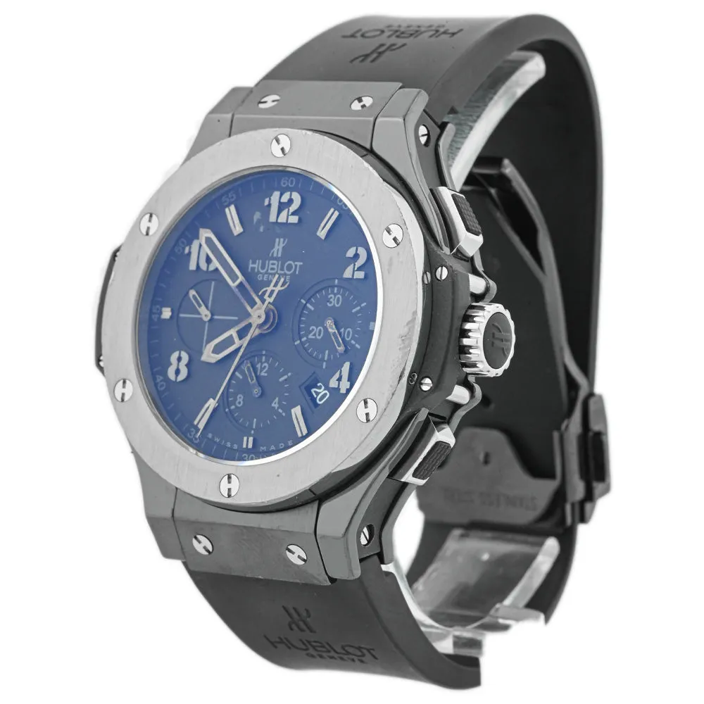 Hublot Mens Big Bang Black Ceramic 44mm Black Chronograph Arabic and Stick Dial Watch Reference #: 31.CK.114.RX