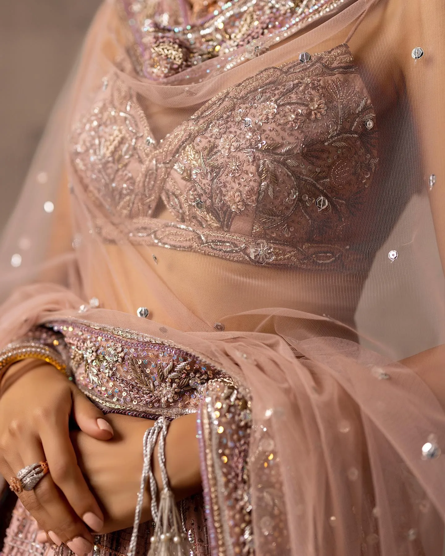 Indian Bridal Lehenga Choli and Dupatta for Wedding