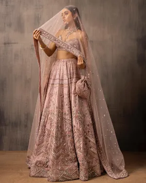 Indian Bridal Lehenga Choli and Dupatta for Wedding