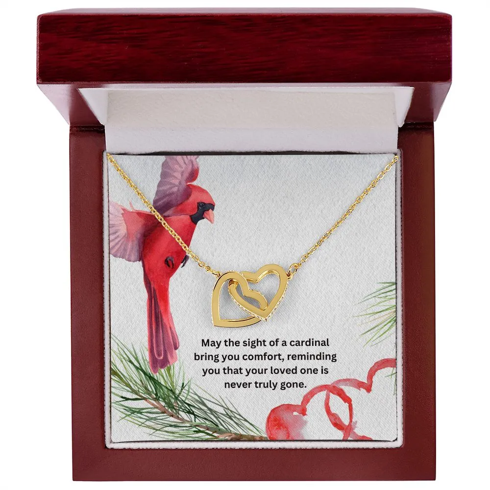 Interlocking Memorial Necklace Cardinal