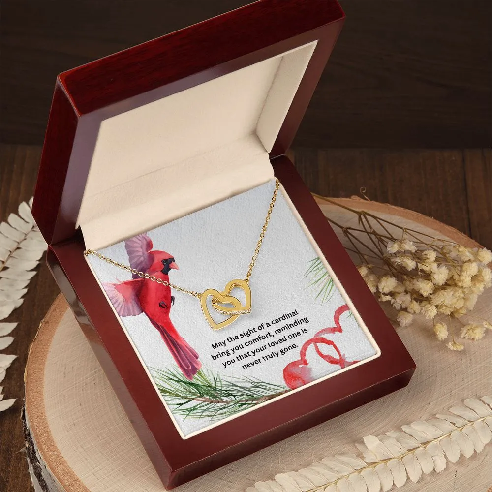 Interlocking Memorial Necklace Cardinal