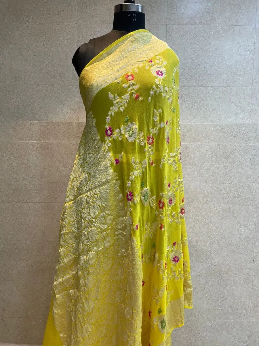 Introducing Pure Georgette Khaddi (Saree)Lehenga