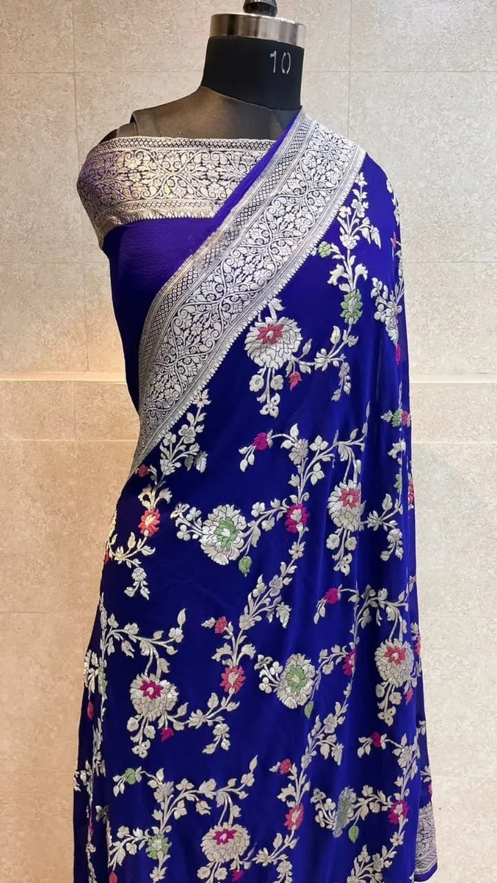 Introducing Pure Georgette Khaddi (Saree)Lehenga