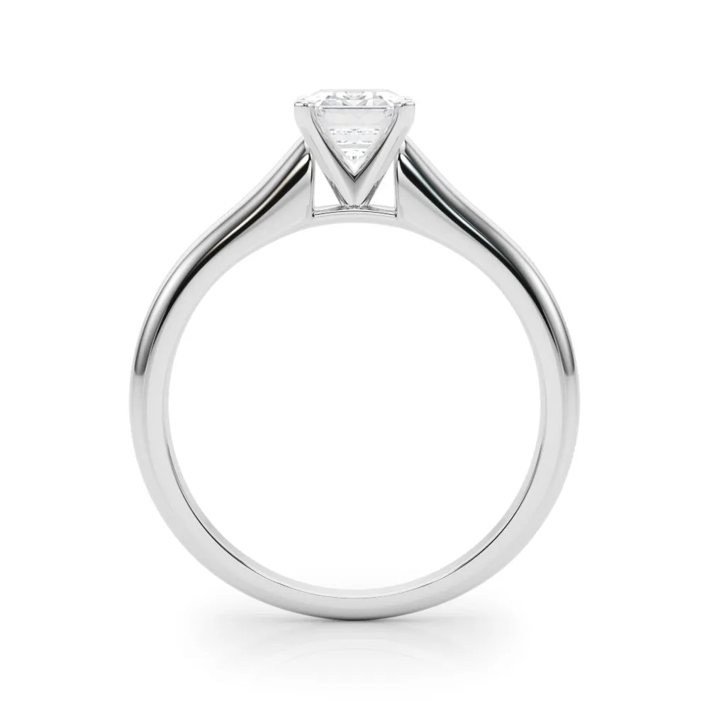 Isabella Emerald Diamond Solitaire Engagement Ring
