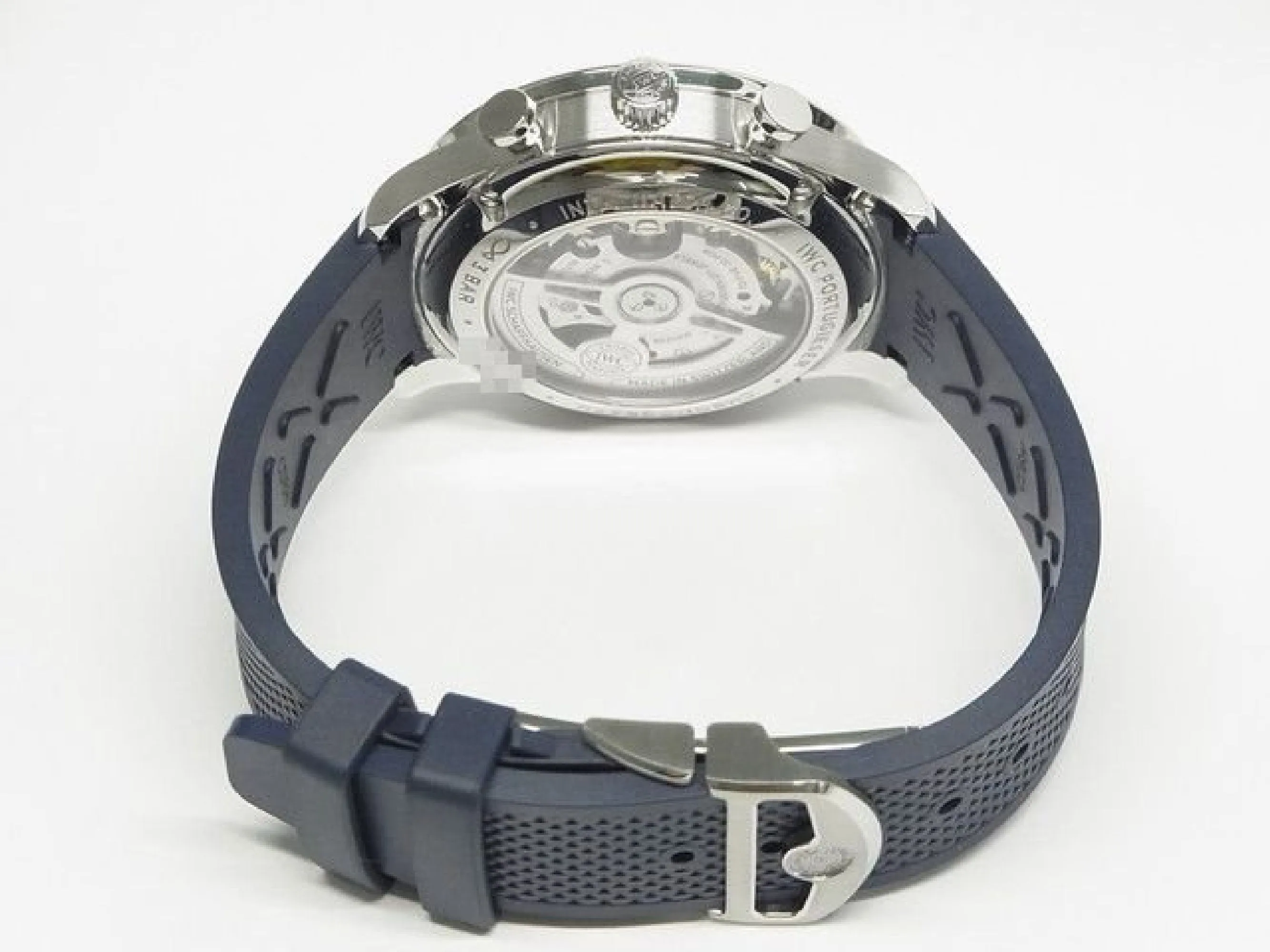IWC Portugieser Chronograph white x blue IW371620 Genuine goods Mens 184072313