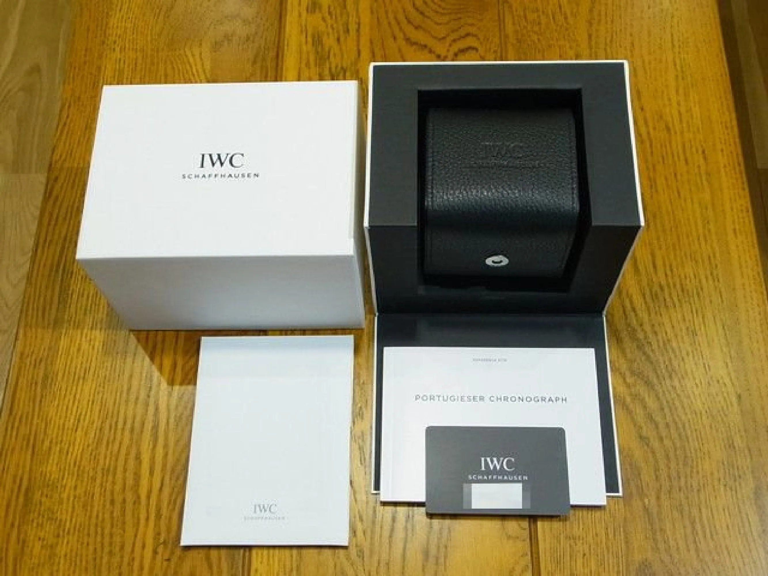 IWC Portugieser Chronograph white x blue IW371620 Genuine goods Mens 184072313