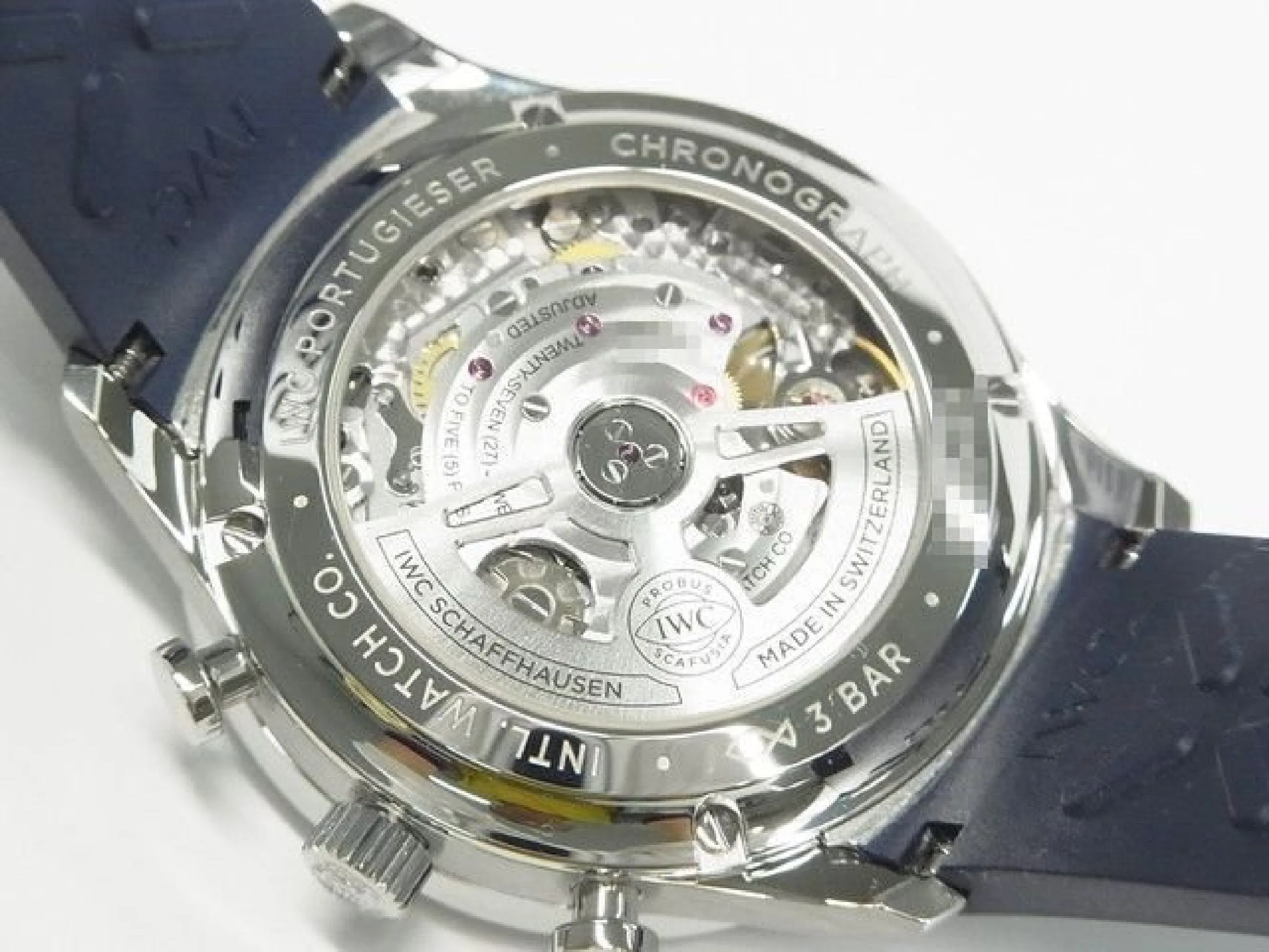 IWC Portugieser Chronograph white x blue IW371620 Genuine goods Mens 184072313