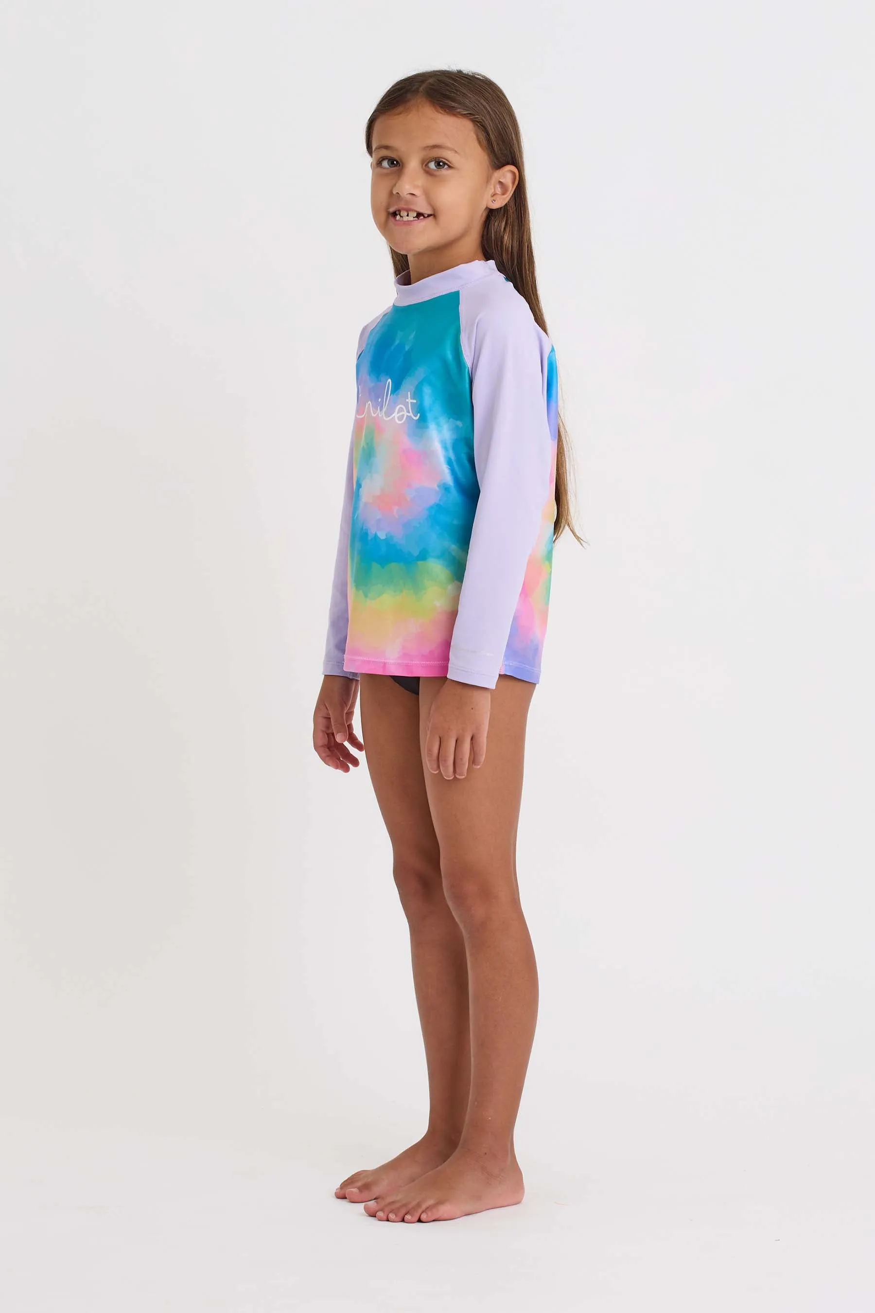 Jetpilot Girls LS Rashie - Tie Dye