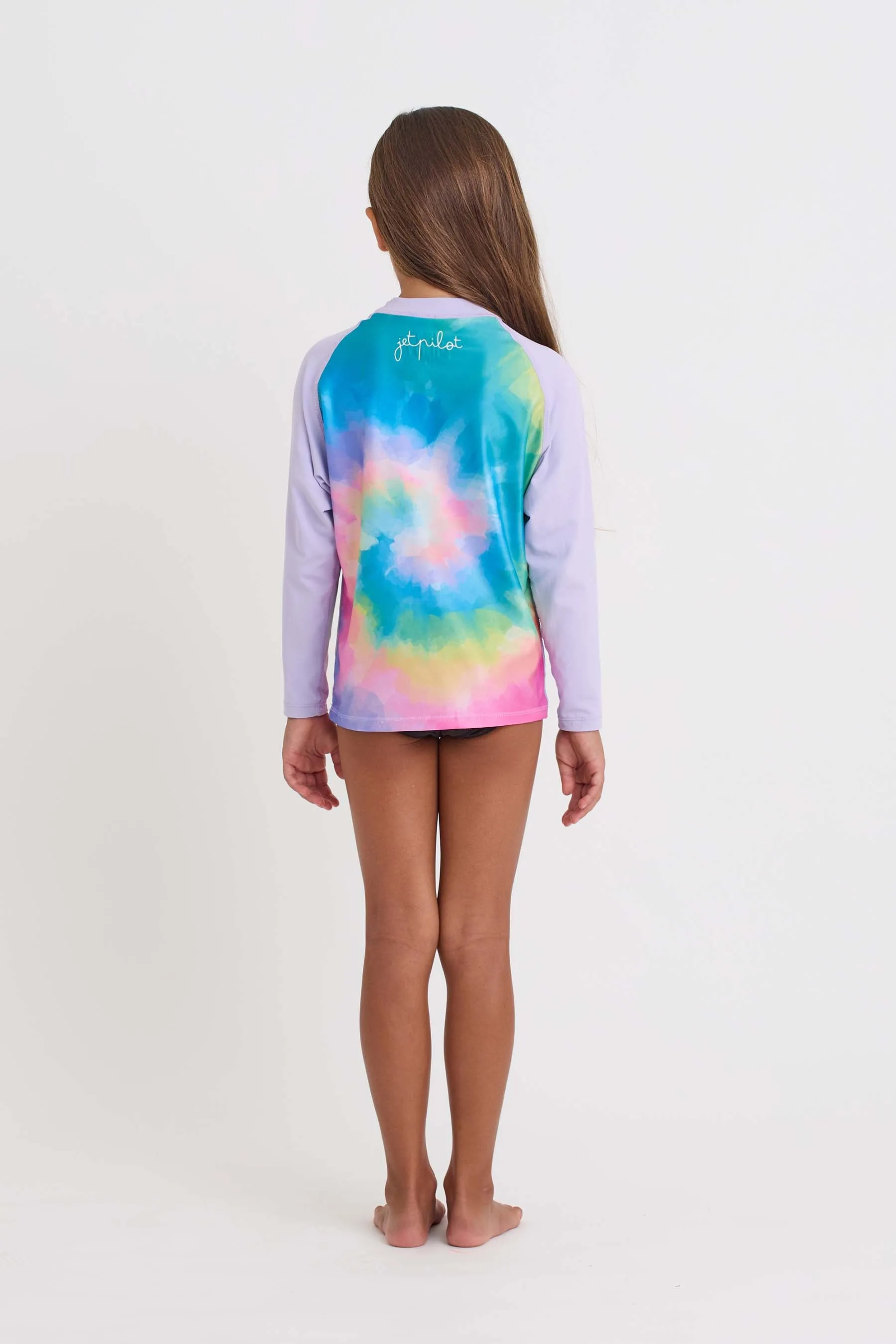 Jetpilot Girls LS Rashie - Tie Dye