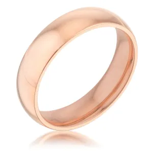 Kiri 5mm Rose Gold Stainless Steel Band Ring