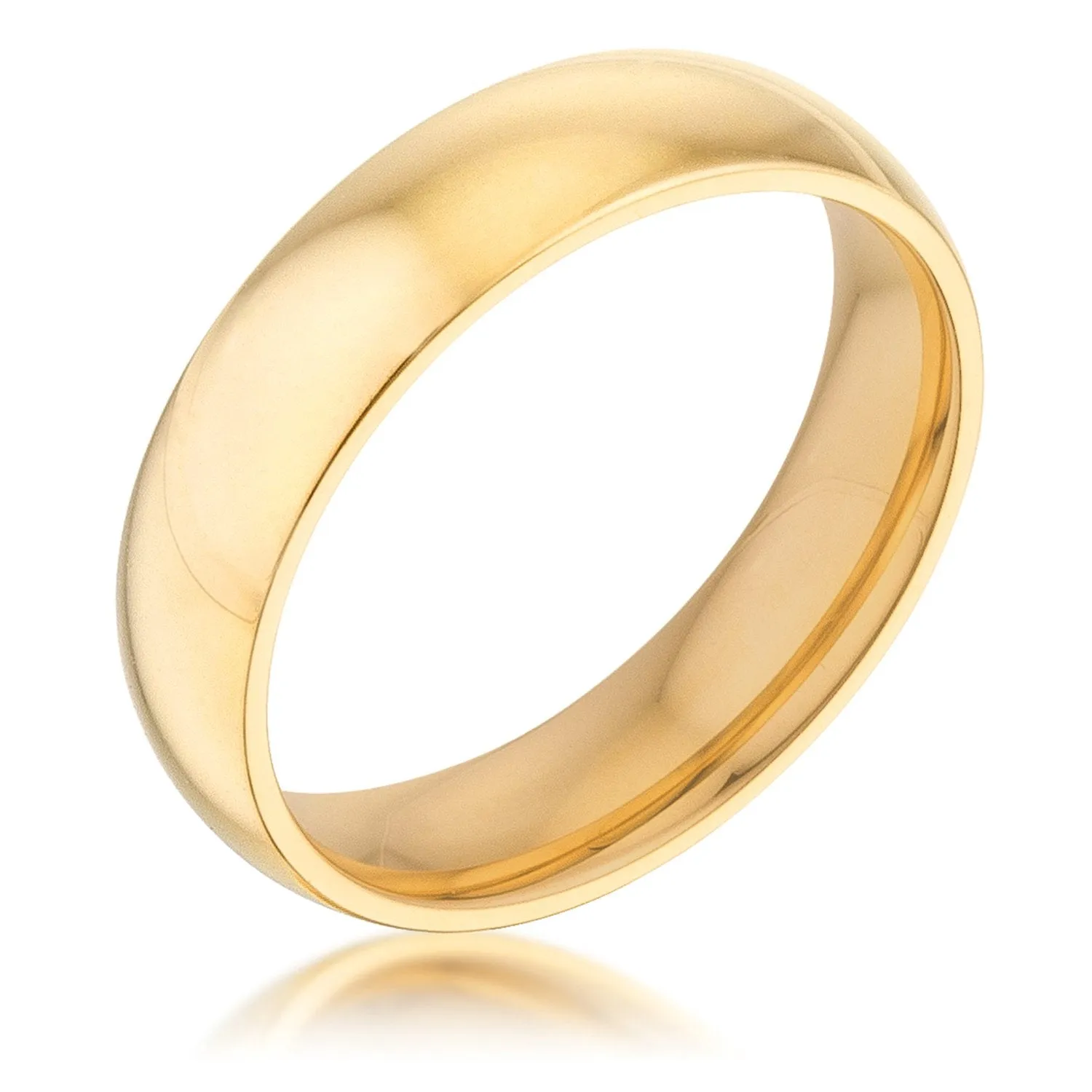 Kiri 5mm Rose Gold Stainless Steel Band Ring