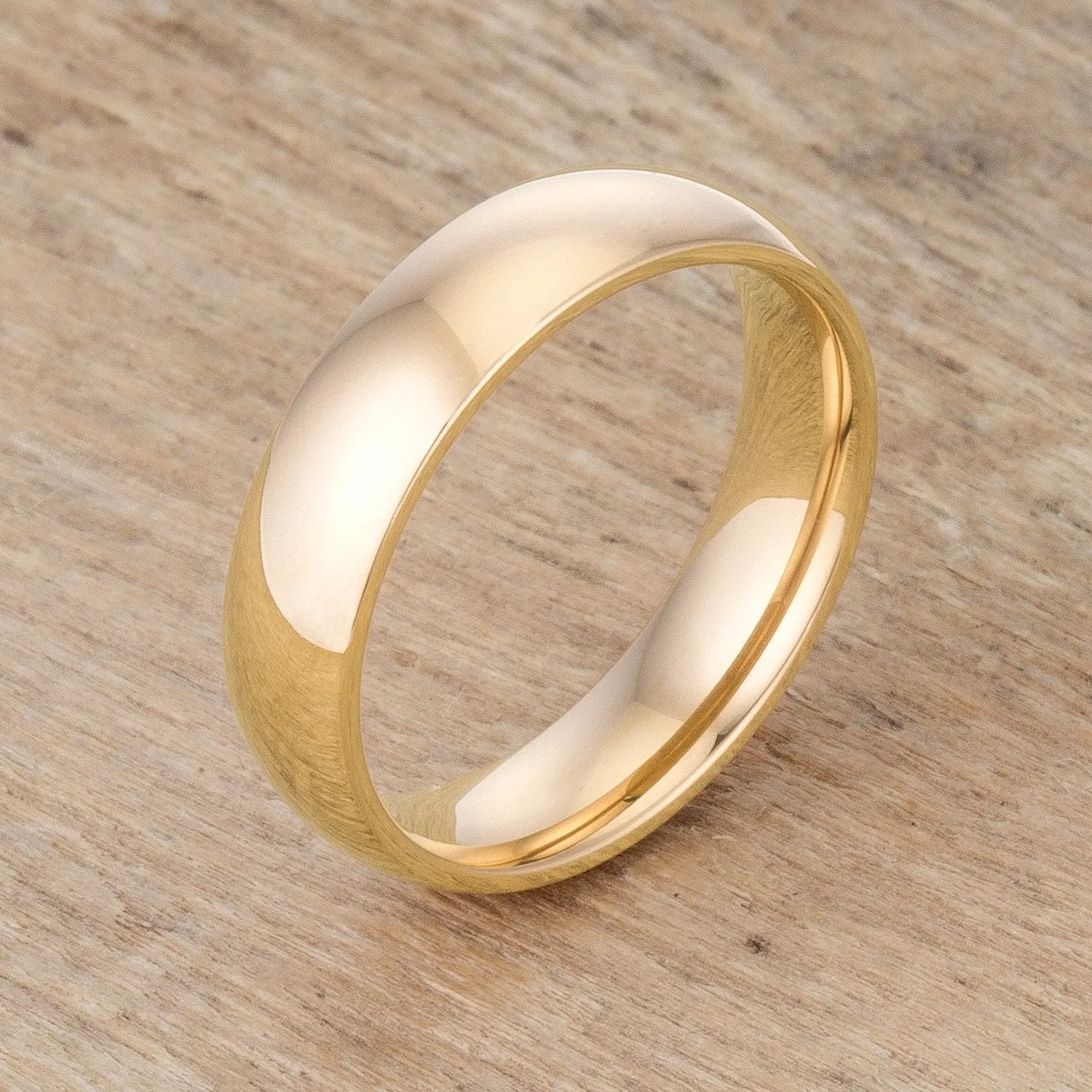 Kiri 5mm Rose Gold Stainless Steel Band Ring