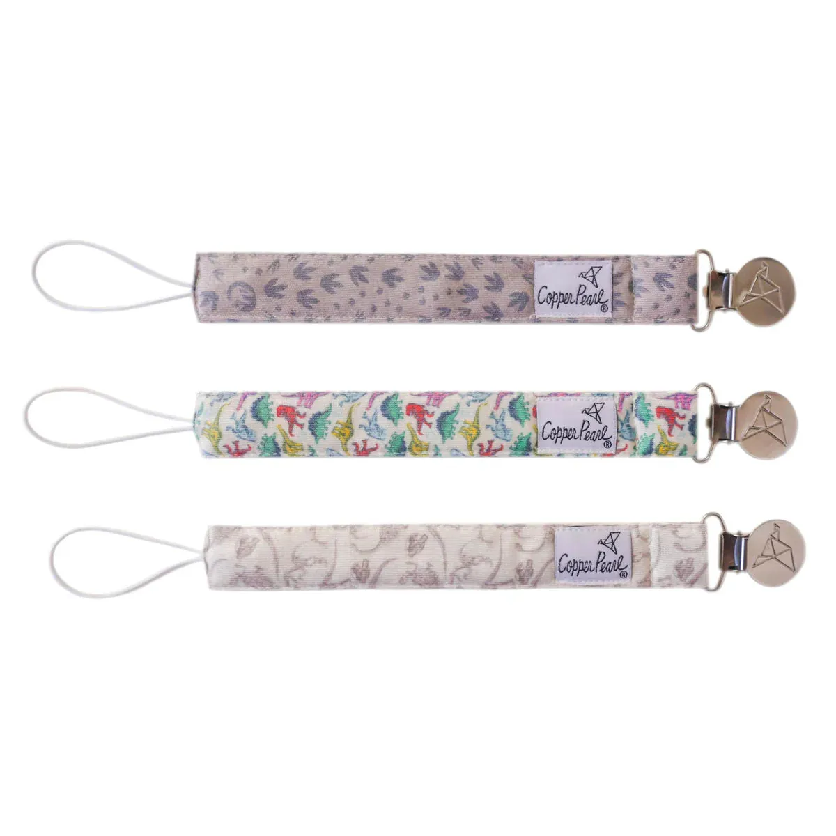 Knit Binky Clip 3 Pack- Jurassic Park