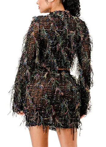 KNOTTED UNUSUAL LACE SMOCK FABRIC SET(MMS8013) <Bundle>