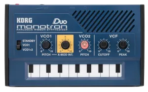 KORG Monotron Duo Analog Ribbon Synthesizer Built In Speaker