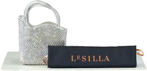 La Silla Metallic Mini Gilda Rhinestone Embellished Bag One Size