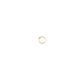Ladies 14k yellow gold Snake with Emerald eye round clip