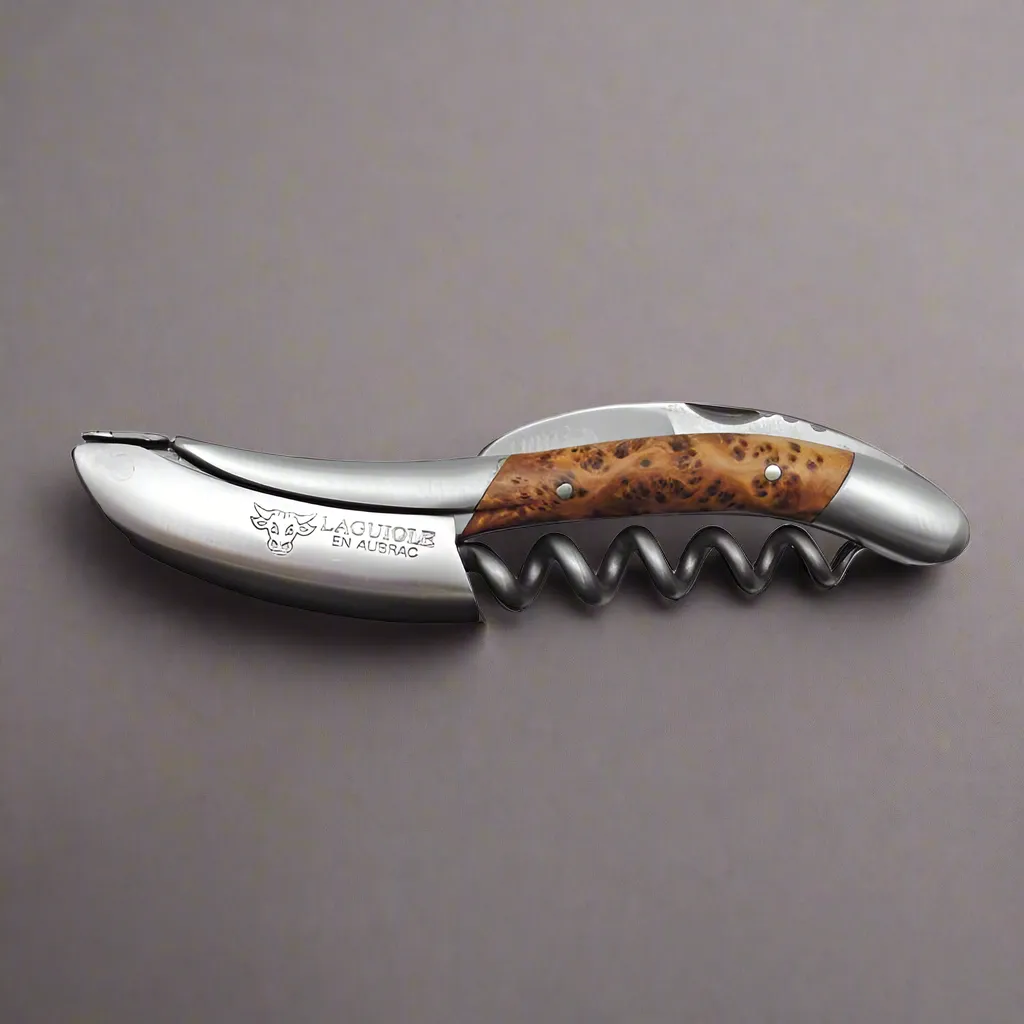 Laguiole en Aubrac Sommelier Waiter's Corkscrew with Juniper Wood Handle