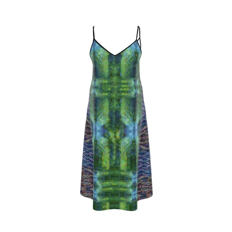 Long Slip Dress (Her/Muliebris)(Grail Hearth Core Blue Logo@Alchemic) RJSTH@Fabric#11 RJSTHW2023 RJS