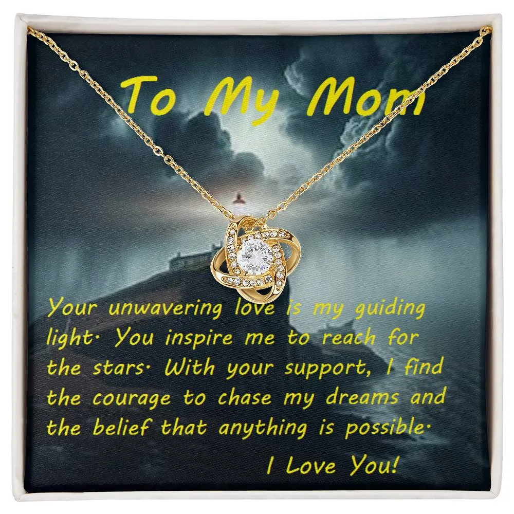 Love Knot Necklace, with Custom Message Card