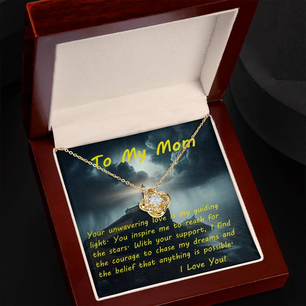 Love Knot Necklace, with Custom Message Card