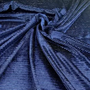 Lurex Velvet Stripe Fabric 150 cm