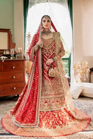 Luxury Red Bridal Lehenga Frock Net Pakistani Wedding Lehenga for Pakistani Bridal Dress