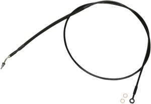 Magnum SBB0104-78 XR Stainless Hydraulic Clutch Line -  6in. - Black/Black Fittings