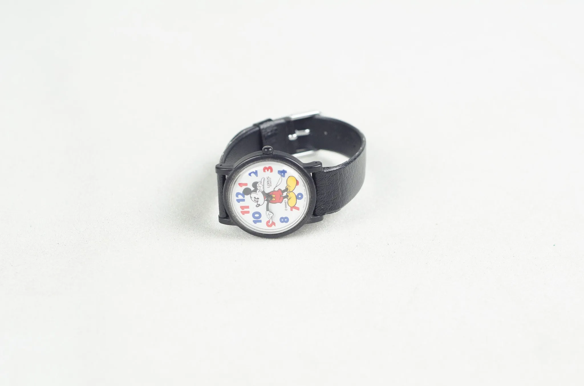 Mickey Mouse Watch with Colored Numbers