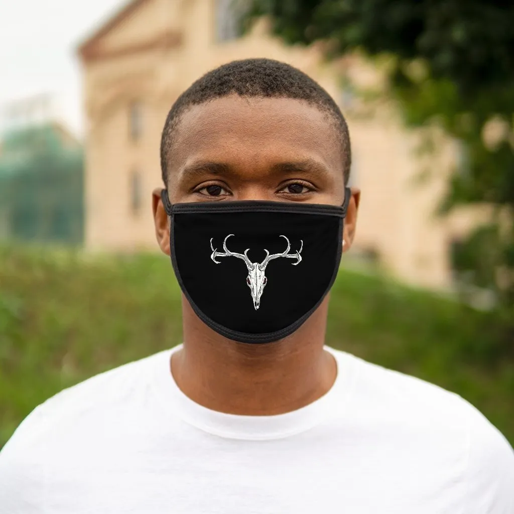 Mixed-Fabric Deer Skull Face Mask
