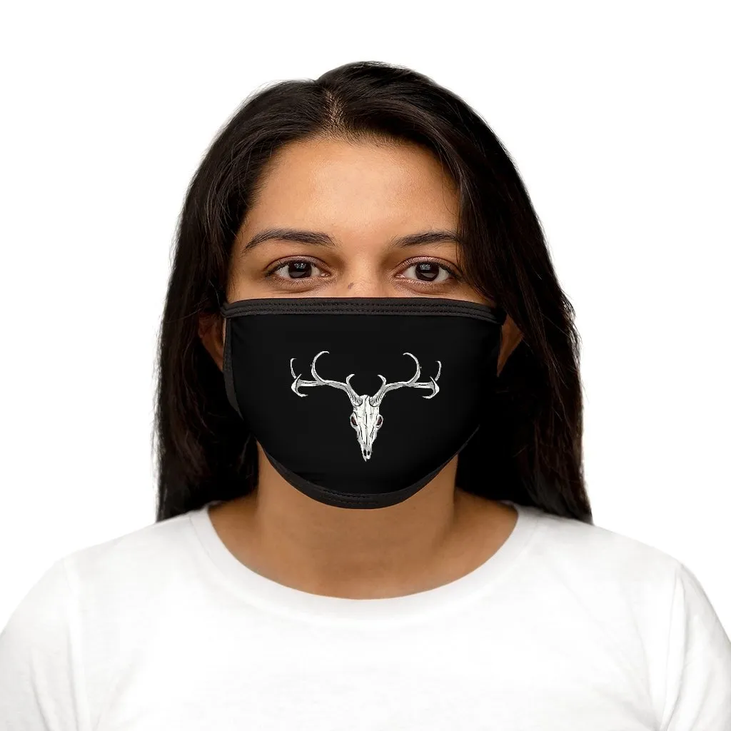 Mixed-Fabric Deer Skull Face Mask