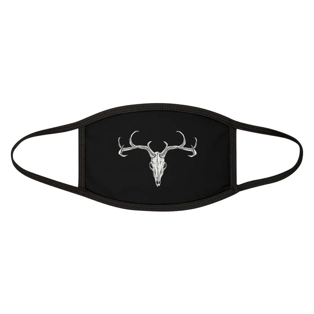 Mixed-Fabric Deer Skull Face Mask
