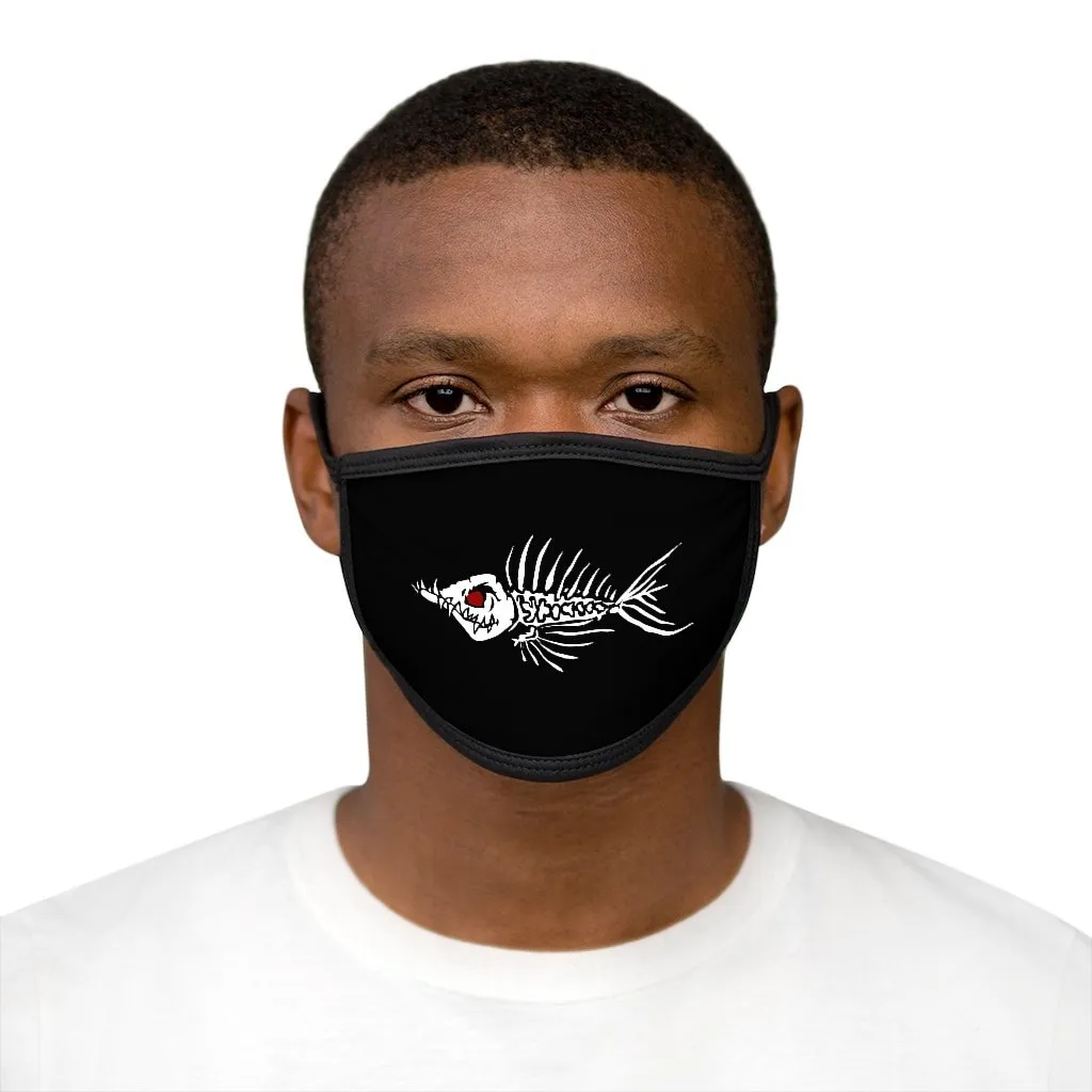 Mixed-Fabric Fish Bone Face Mask