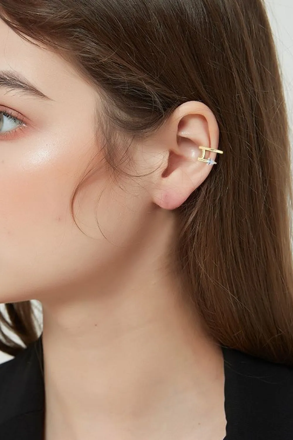 Moissanite Double Cuff Earrings